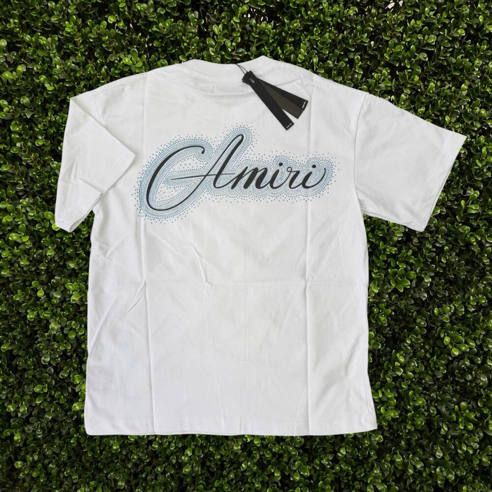 Amiri white t-shirt Rignstones